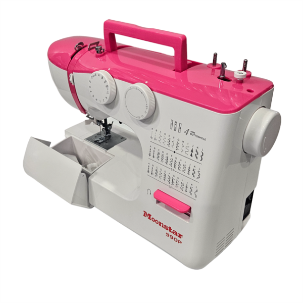 Ev Tipi Düz Dikiş Makinesi 36 Desenli Pembe / Model 990P | Konfeksiyon Sepeti