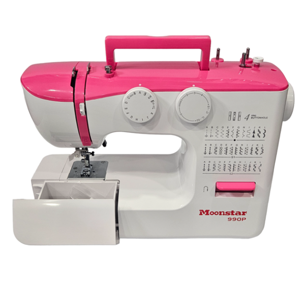 Ev Tipi Düz Dikiş Makinesi 36 Desenli Pembe / Model 990P | Konfeksiyon Sepeti