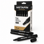 Metapin Siyah Koli Kalemi - Kesik Uç Detay
