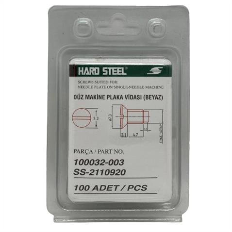 hard-steelduz-makine-plaka-nikel-vida-ad4f7e.jpg Düz Makine Plaka Vidası Beyaz / 100032-003 100ADET | Konfeksiyon Sepeti